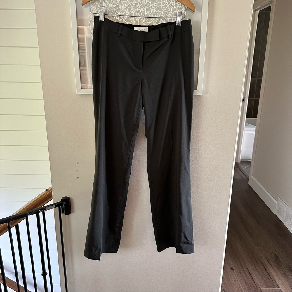 CELINE dress pants wool blend